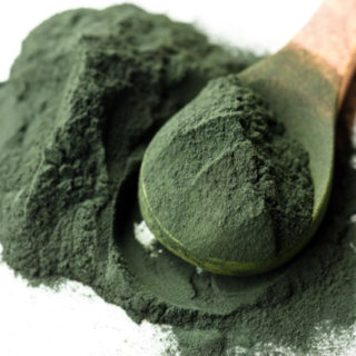 billede af spirulina pulver