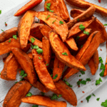 vegansk grill - søde kartoffel fritter