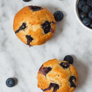 veganske blåbær muffins sukerfri